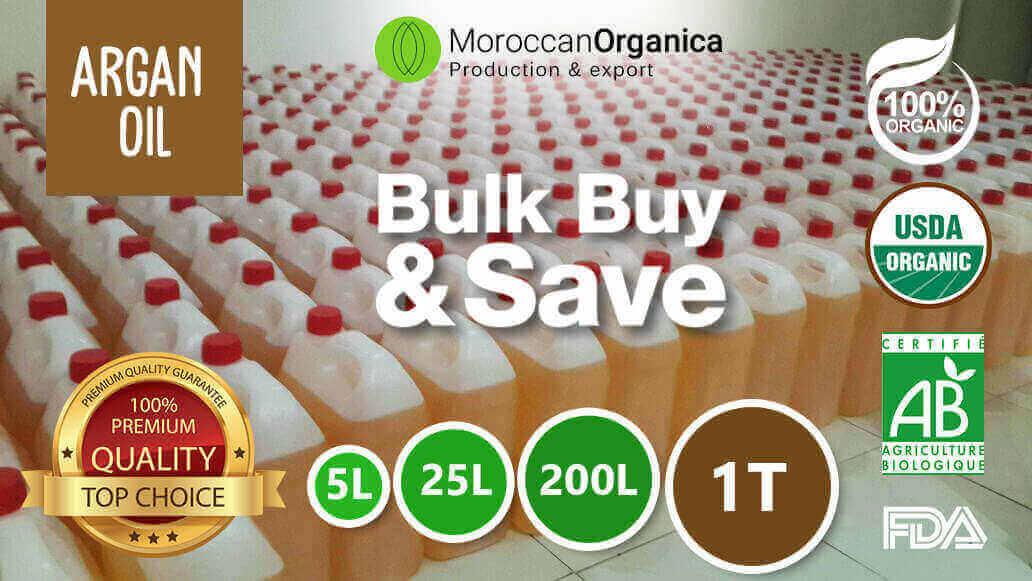 Moroccan argan oil and natural skincare ingredients from local cooperatives